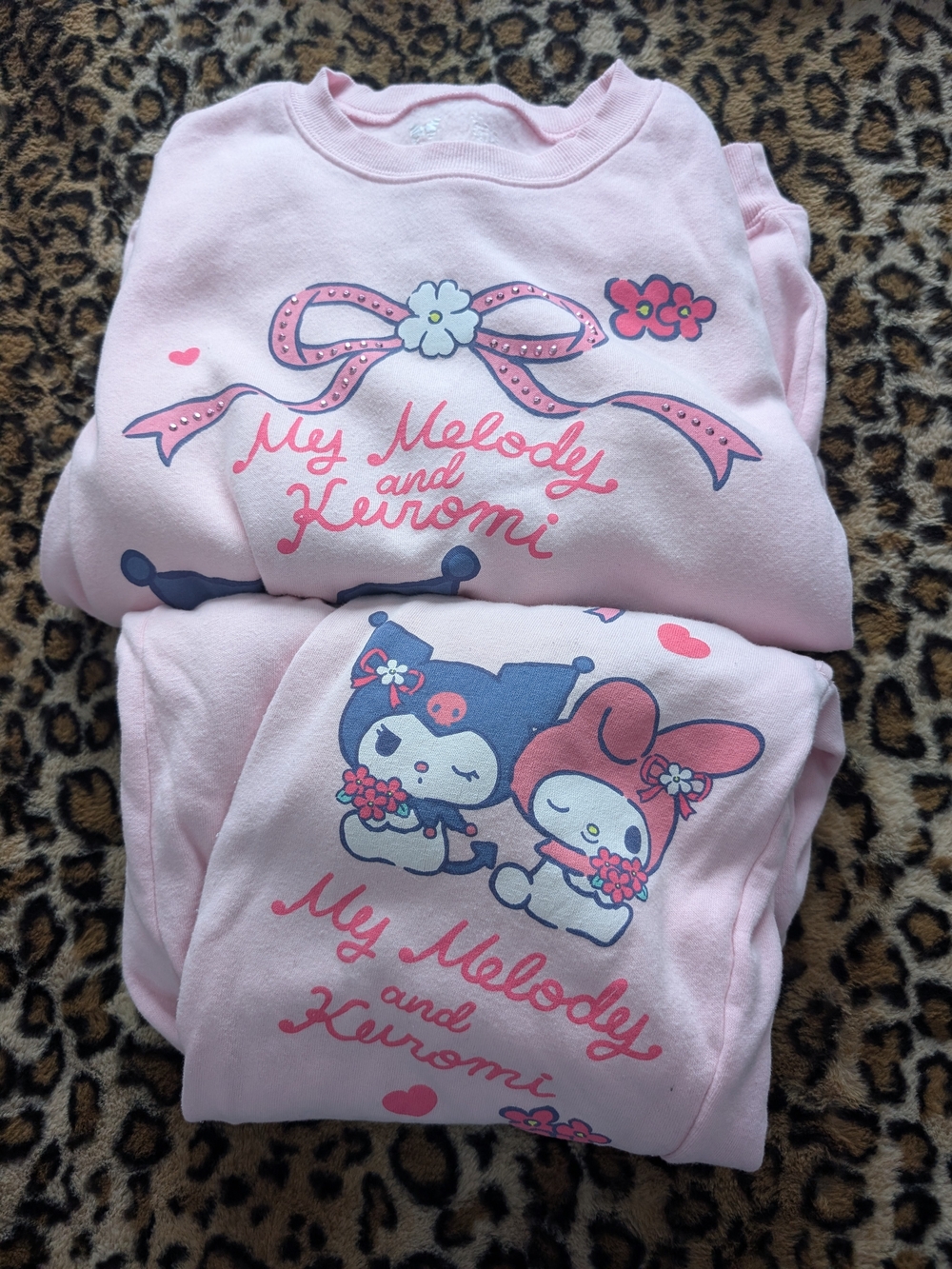 Sanrio My Melody & Kuromi Pink Sweat Set